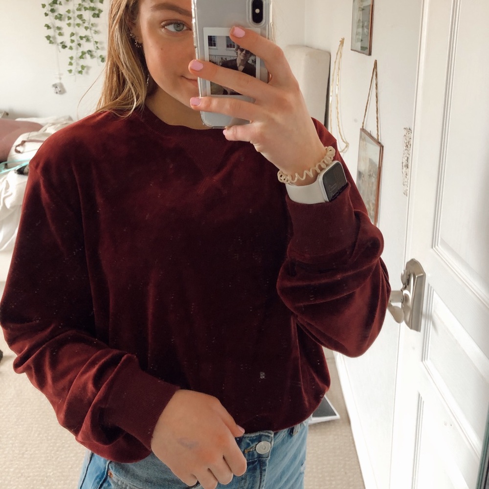 L.A. Hearts Maroon Sweater (Super Soft!)